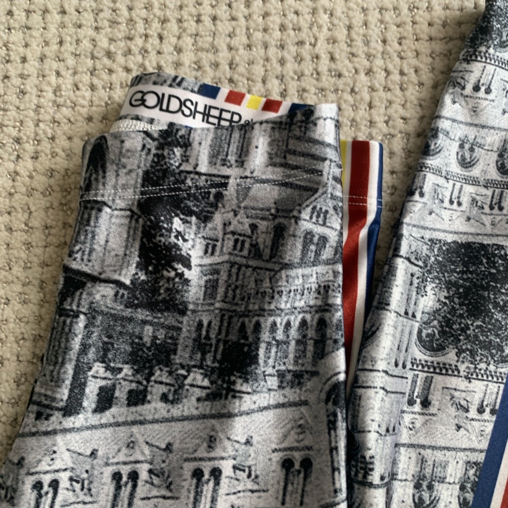 Goldsheep Monochrome Architectural Print Leggings